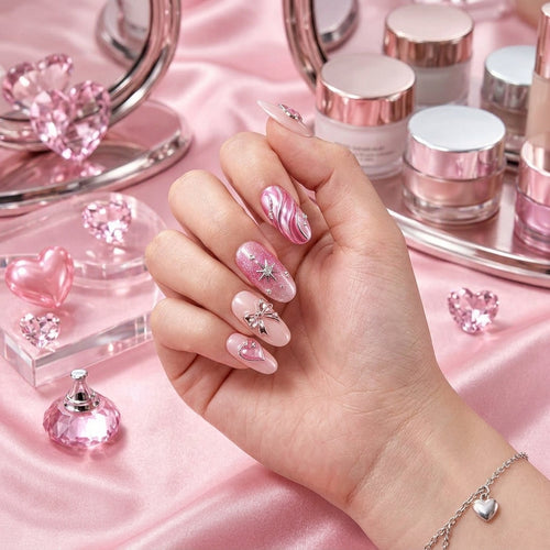 UtmFamx™ Crystal Nail Art Display Stand Set