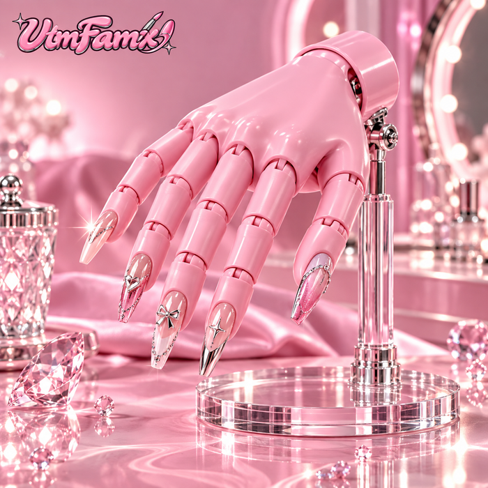 UtmFamx™ Adjustable Manicure Practice Hand