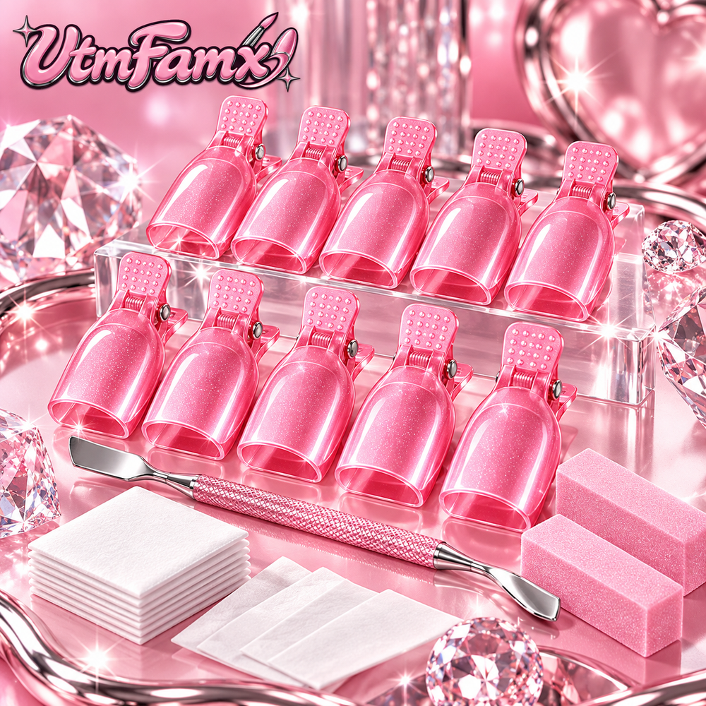 UtmFamx™ Gel Polish Removal Clip Kit