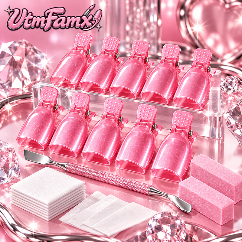 UtmFamx™ Gel Polish Removal Clip Kit