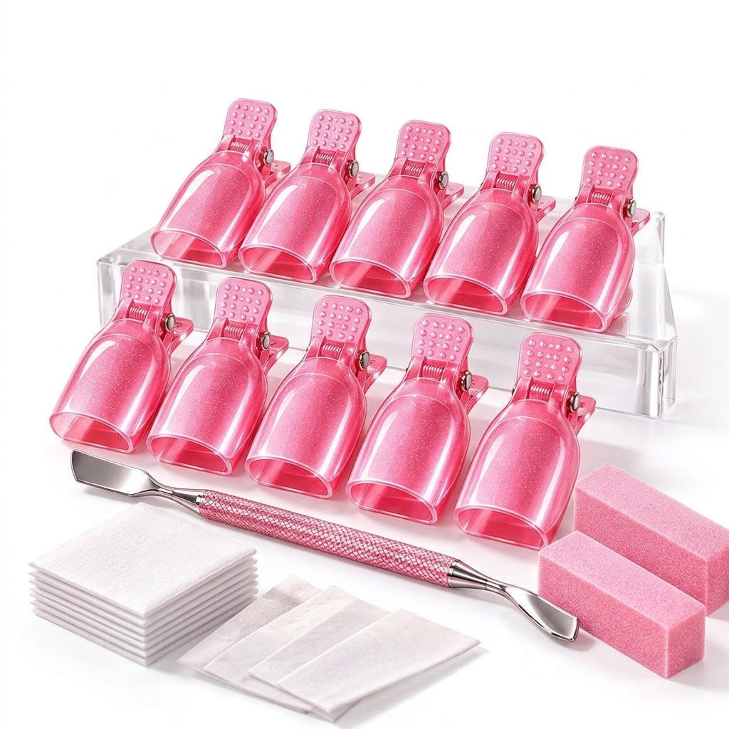 UtmFamx™ Gel Polish Removal Clip Kit