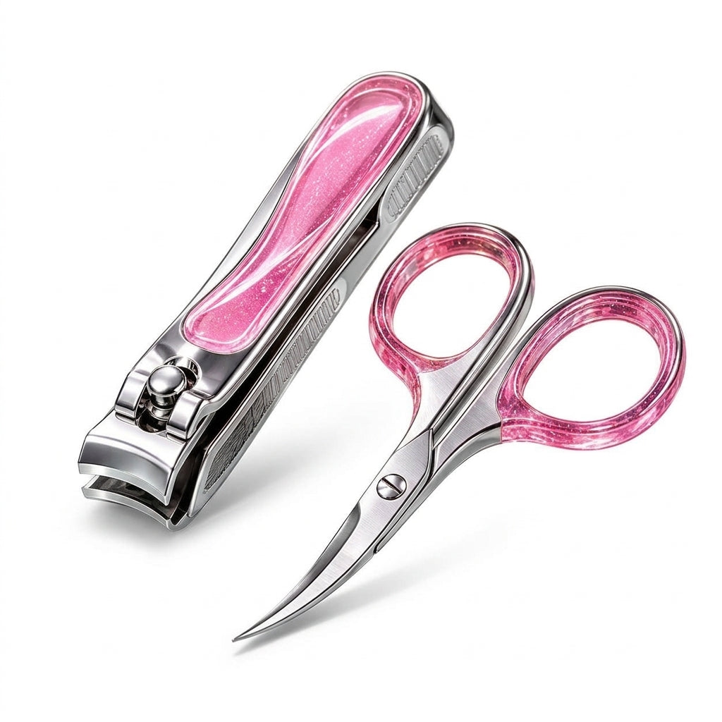 UtmFamx™ Nail Clipper & Curved Scissors Set